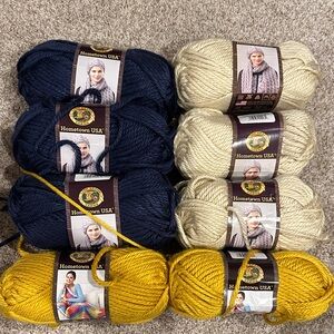 Bundle of 8 skeins Lion Brand Hometown USA yarn